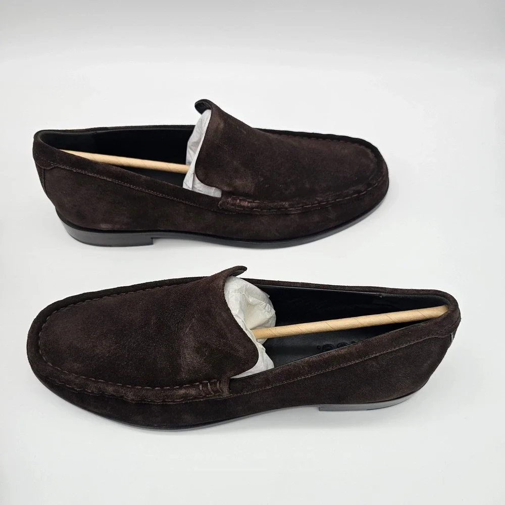 Vince‎ Men's Miles Suede Moccasin-style Loafer Slip on Shoes Cocoa Brown 9 M